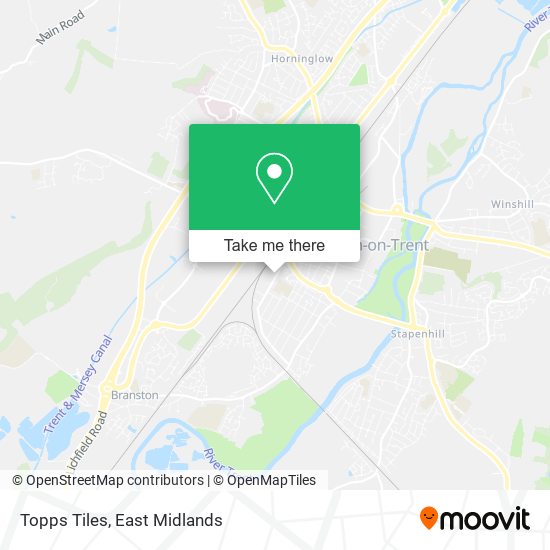 Topps Tiles map