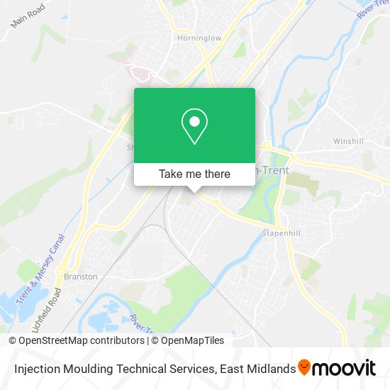 Injection Moulding Technical Services map