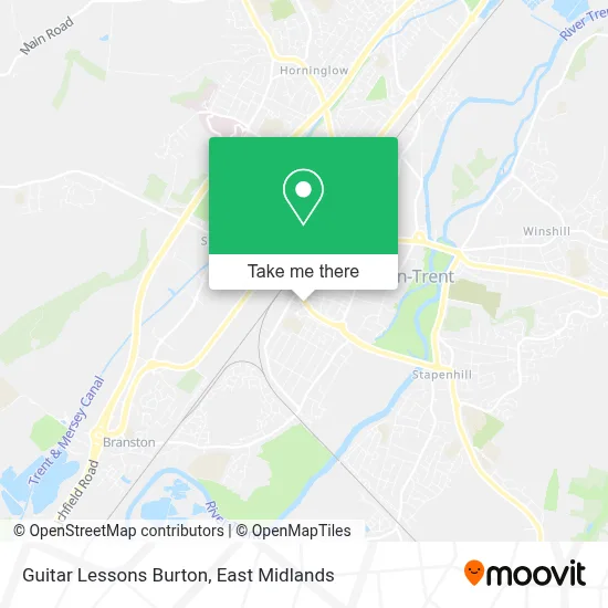 Guitar Lessons Burton map