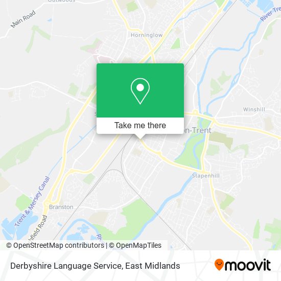 Derbyshire Language Service map