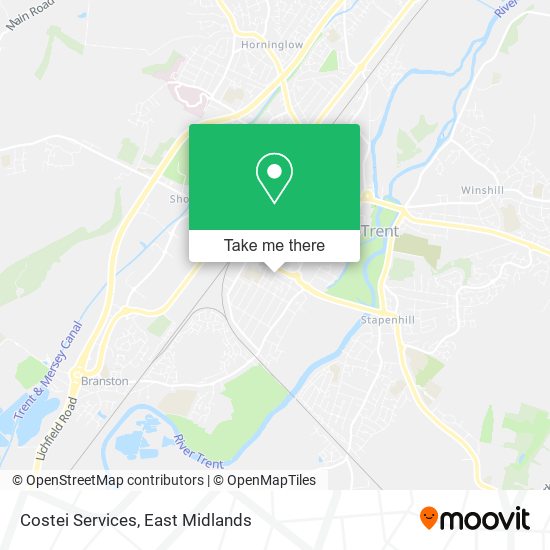 Costei Services map