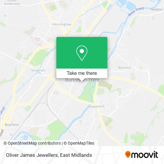 Oliver James Jewellers map
