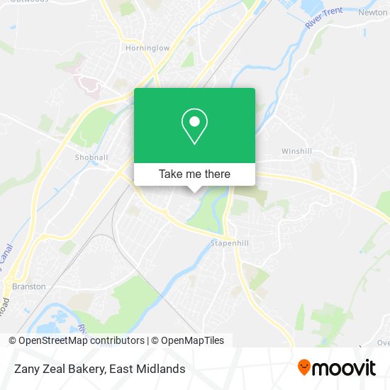 Zany Zeal Bakery map