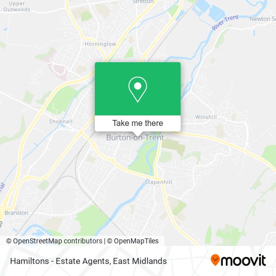 Hamiltons - Estate Agents map
