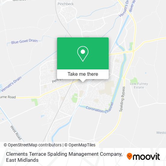 Clements Terrace Spalding Management Company map