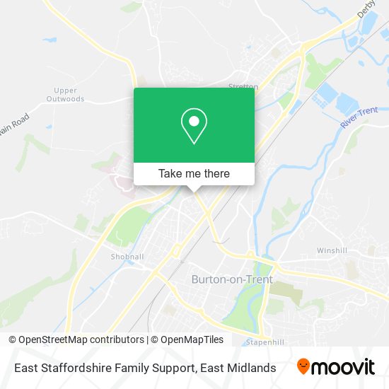 East Staffordshire Family Support map