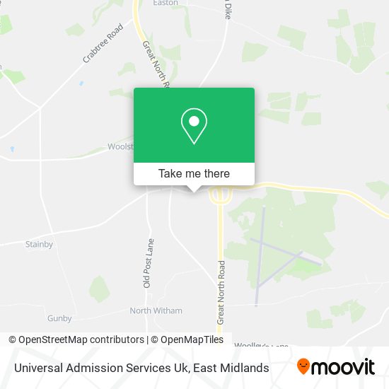 Universal Admission Services Uk map