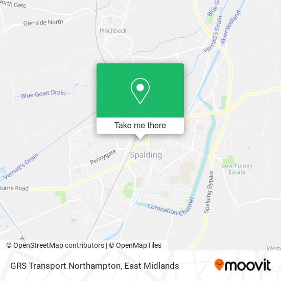 GRS Transport Northampton map