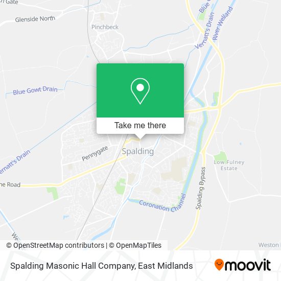 Spalding Masonic Hall Company map