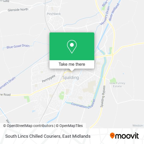 South Lincs Chilled Couriers map