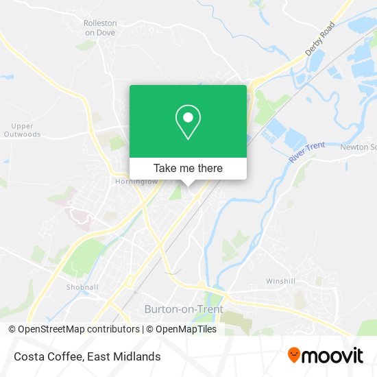 Costa Coffee map