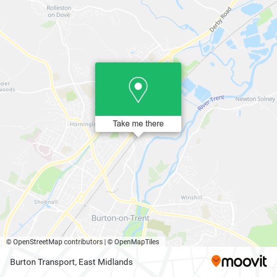 Burton Transport map
