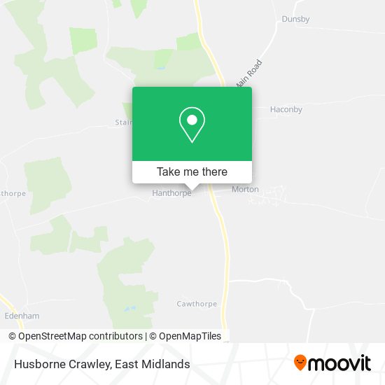 Husborne Crawley map