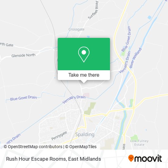 Rush Hour Escape Rooms map