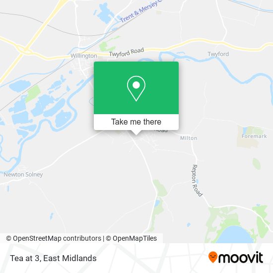 Tea at 3 map