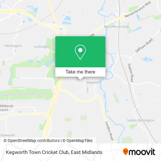 Kegworth Town Cricket Club map