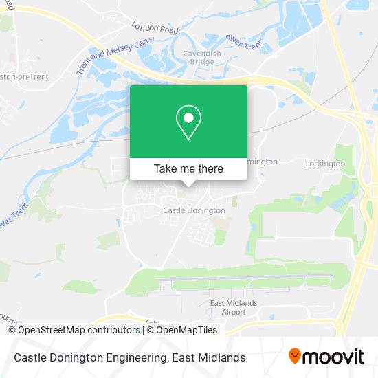 Castle Donington Engineering map