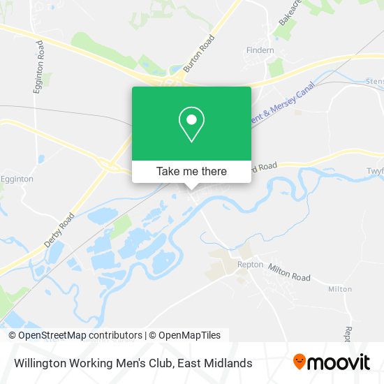 Willington Working Men's Club map