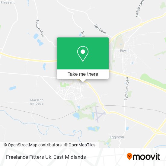 Freelance Fitters Uk map