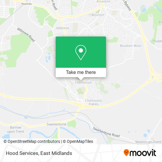 Hood Services map