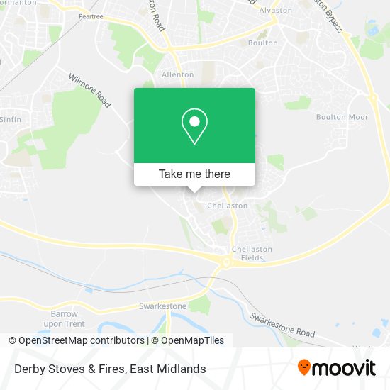 Derby Stoves & Fires map