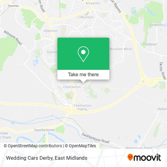 Wedding Cars Derby map