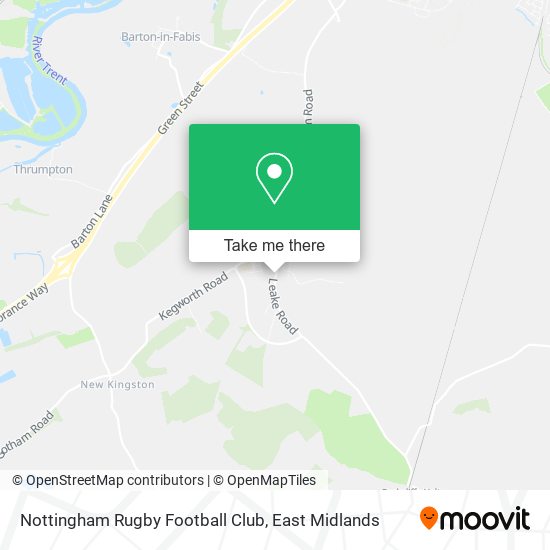 Nottingham Rugby Football Club map