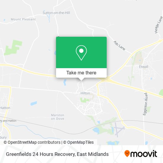 Greenfields 24 Hours Recovery map