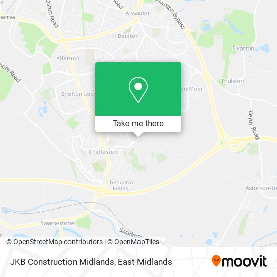 JKB Construction Midlands map
