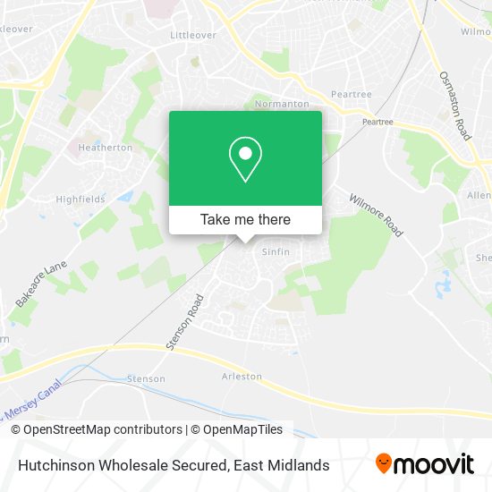 Hutchinson Wholesale Secured map