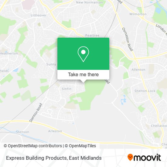 Express Building Products map