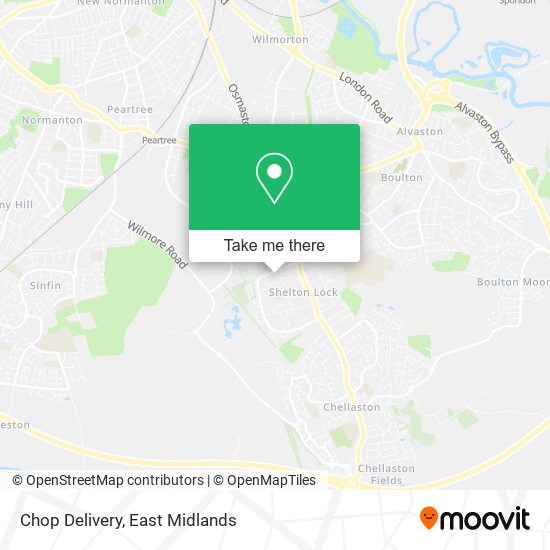 Chop Delivery map
