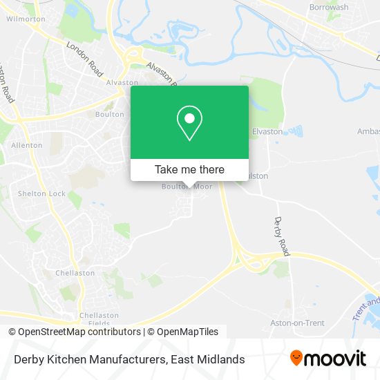 Derby Kitchen Manufacturers map