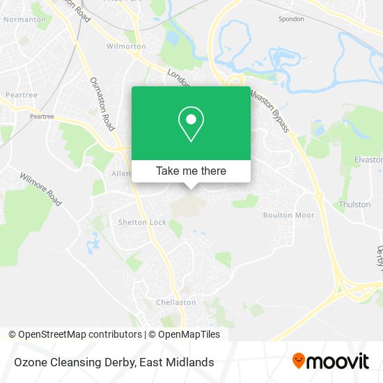 Ozone Cleansing Derby map