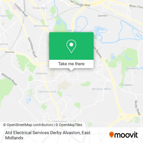Atd Electrical Services Derby Alvaston map