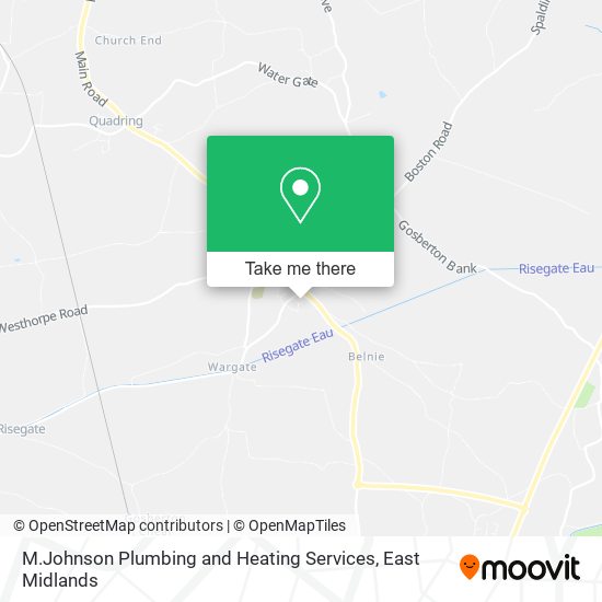 M.Johnson Plumbing and Heating Services map