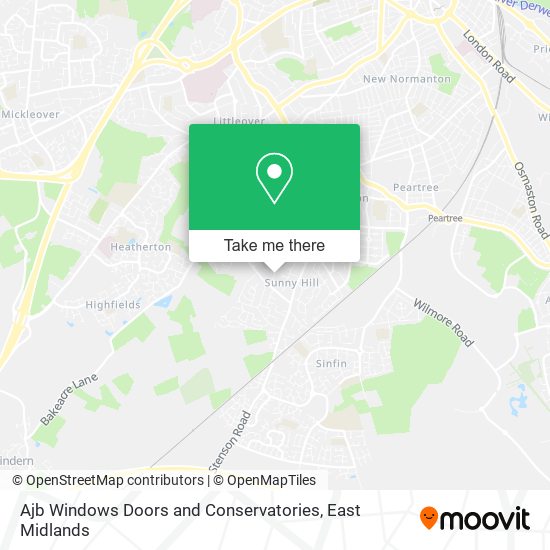 Ajb Windows Doors and Conservatories map