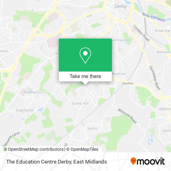 The Education Centre Derby map