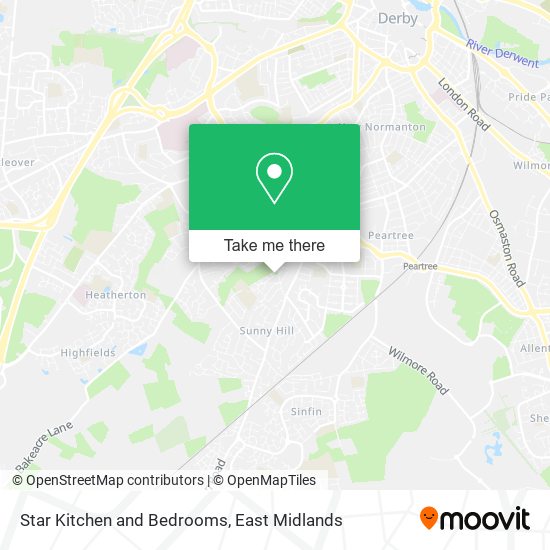 Star Kitchen and Bedrooms map
