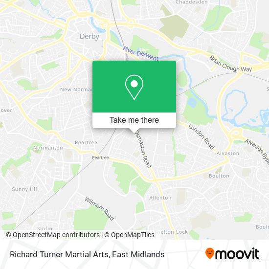 Richard Turner Martial Arts map