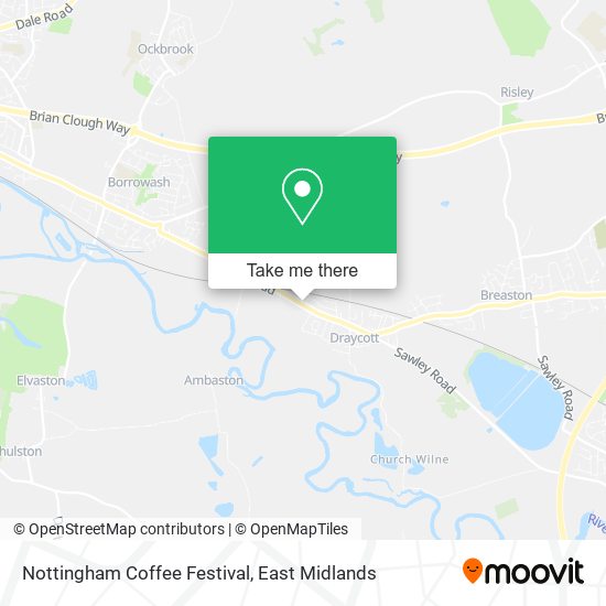Nottingham Coffee Festival map