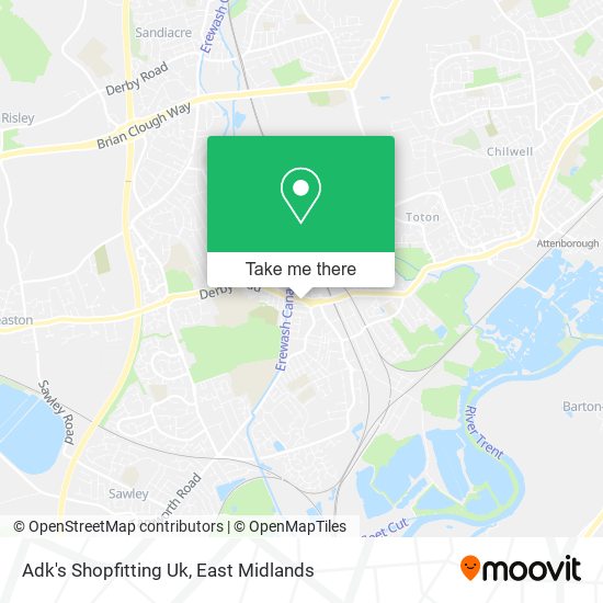 Adk's Shopfitting Uk map