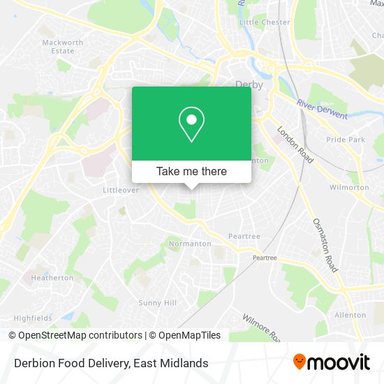 Derbion Food Delivery map