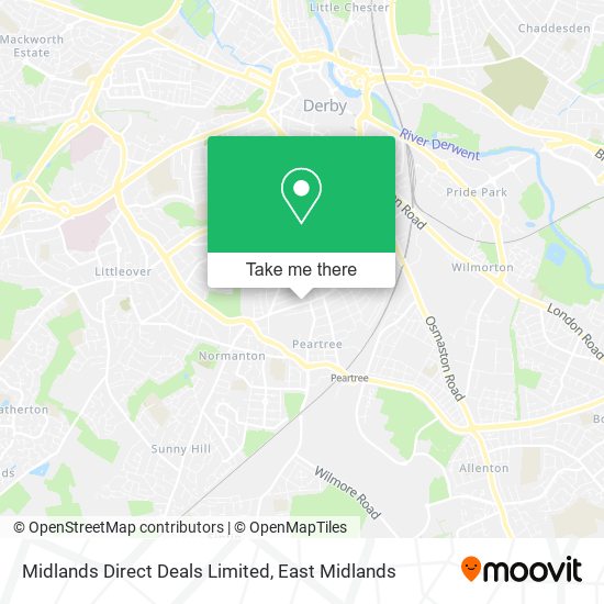 Midlands Direct Deals Limited map
