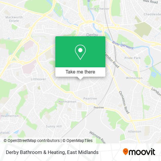 Derby Bathroom & Heating map