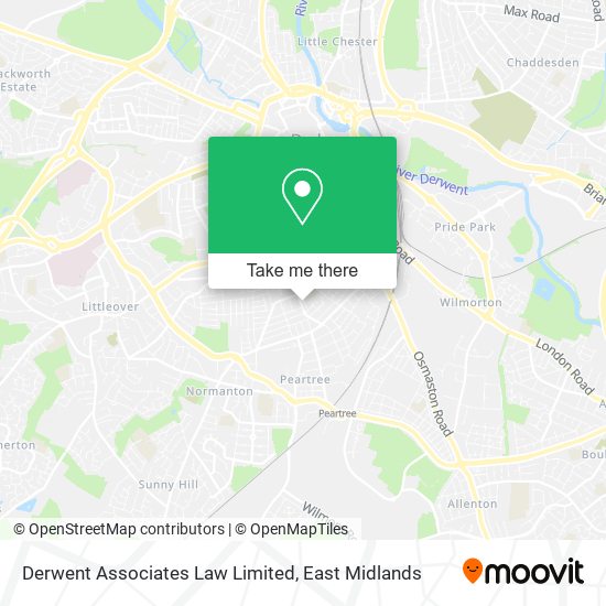 Derwent Associates Law Limited map