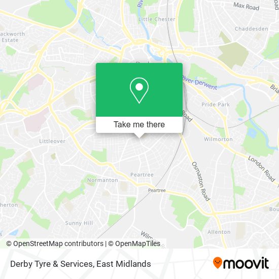 Derby Tyre & Services map