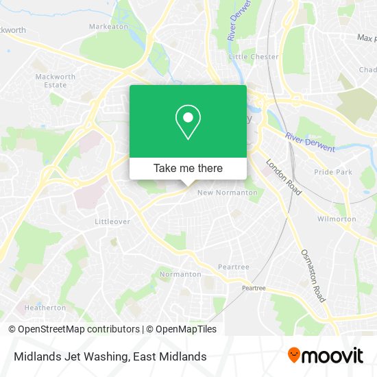 Midlands Jet Washing map