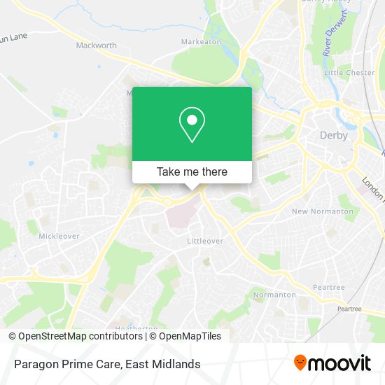 Paragon Prime Care map