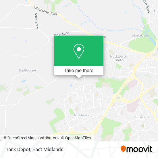 Tank Depot map